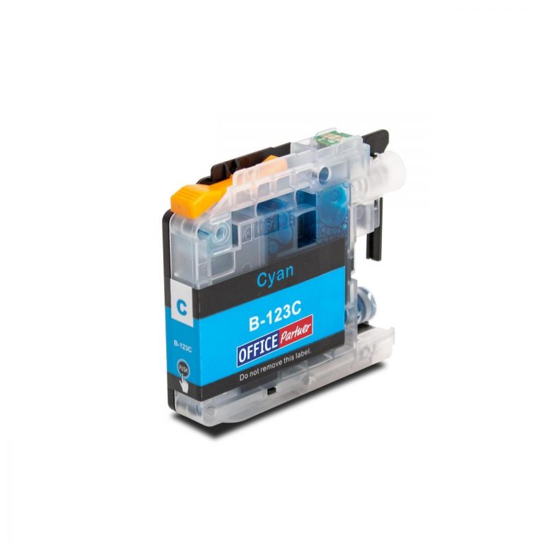 OFFICE-Partner Premium Tinte alternativ zu Brother LC121 / LC123 C - cyan