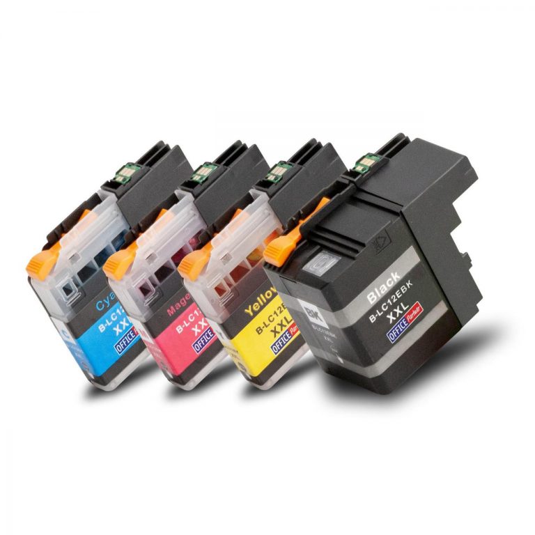 OFFICE-Partner Premium Tinte alternativ zu Brother LC12E - 4er Set