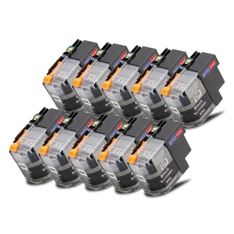 OFFICE-Partner Premium Tinte alternativ zu Brother LC22E XL BK - 10er Set (schwarz)