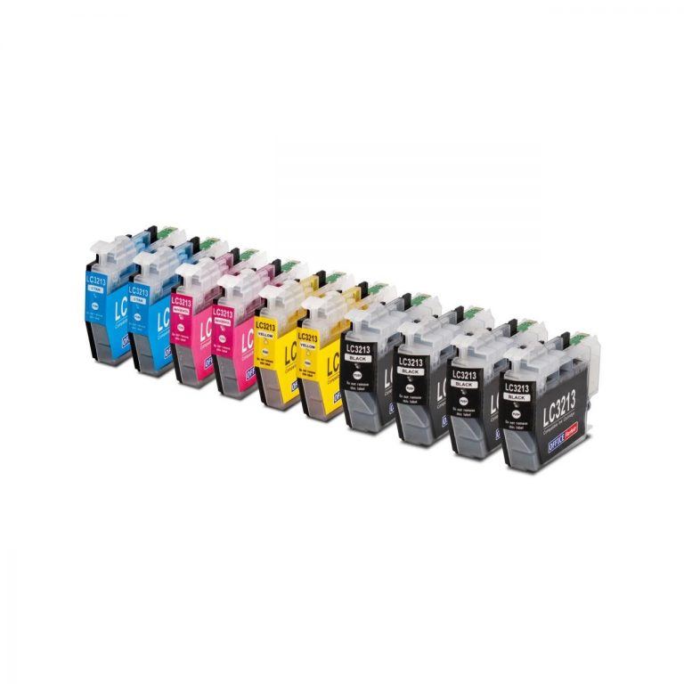 OFFICE-Partner Premium Tinte alternativ zu Brother LC3213 - 10er Set