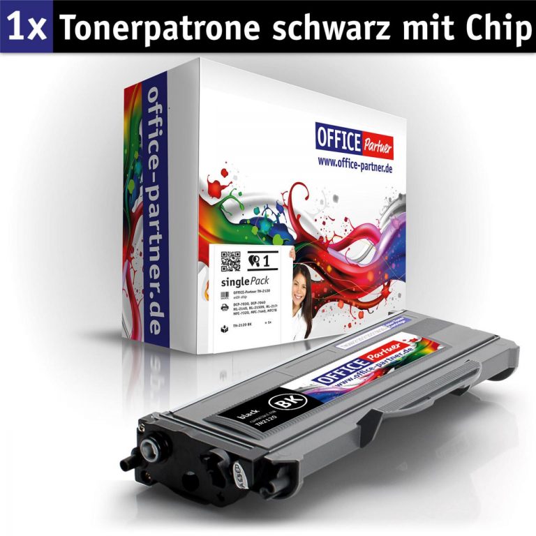 OFFICE-Partner Premium Toner alternativ zu Brother TN2120 BK - schwarz