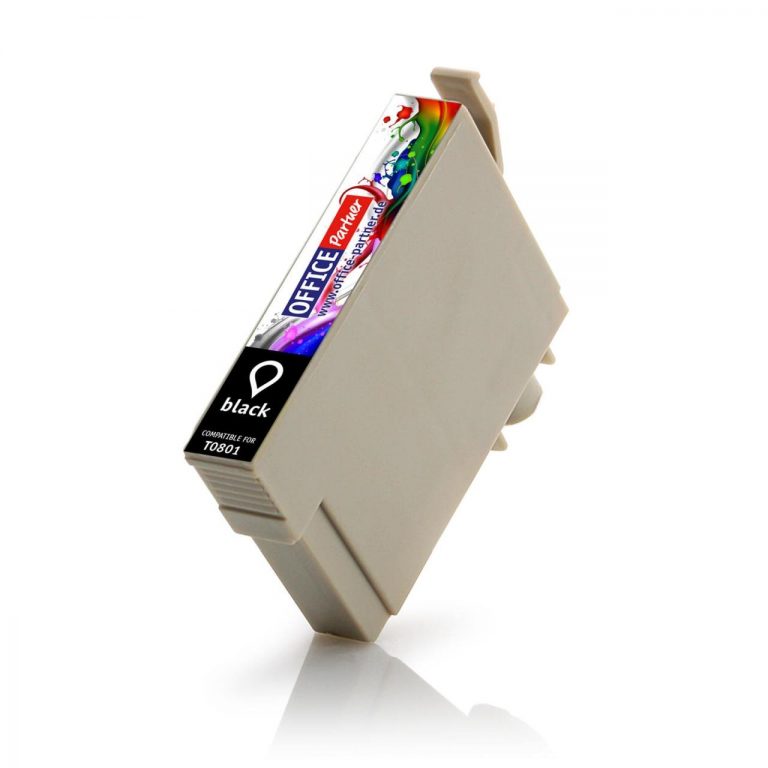 OFFICE-Partner Premium Tinte alternativ zu Epson T0801 BK - schwarz