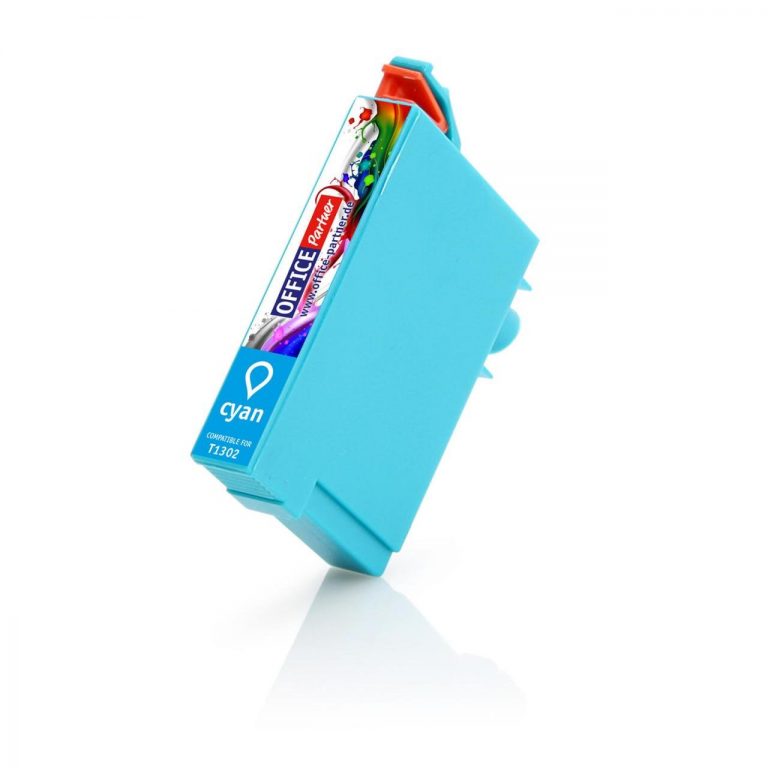 OFFICE-Partner Premium Tinte alternativ zu Epson T1302 XL C - cyan