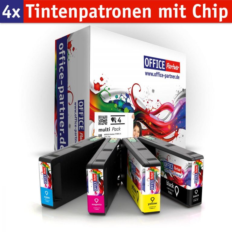 OFFICE-Partner Premium Tinte alternativ zu Epson T7891-94 - 4er Set