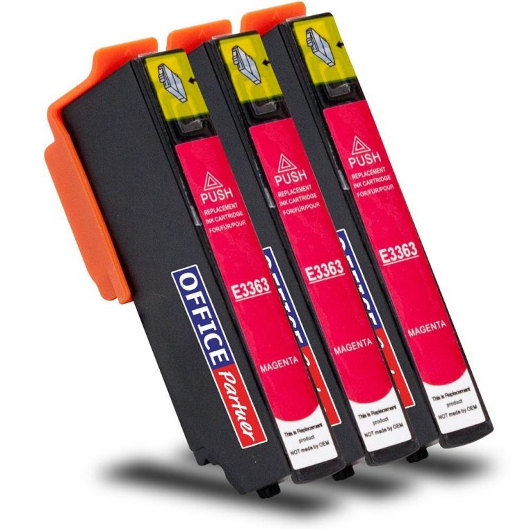 OFFICE-Partner Premium Tinte alternativ zu Epson T3363 / 33XL M - 3er Set (magenta)