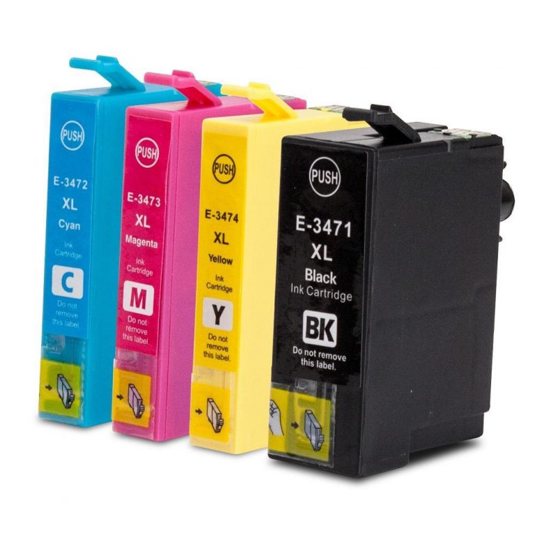 OFFICE-Partner Premium Tinte alternativ zu Epson T3471-74 34XL - 4er Set