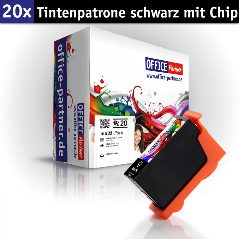 OFFICE-Partner Premium Tinte alternativ zu Lexmark Nr. 150XL BK - 20er Set (schwarz)
