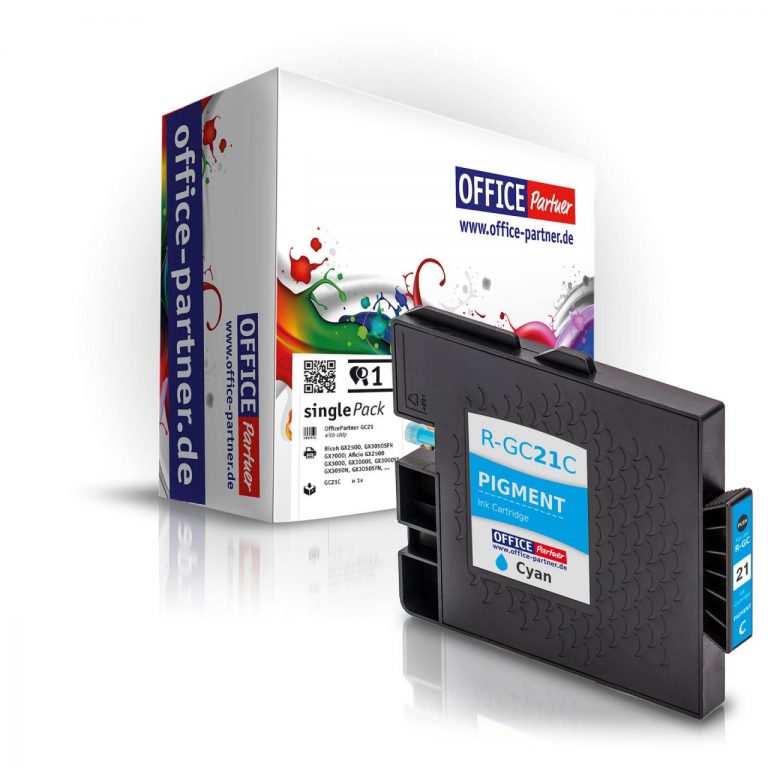 OFFICE-Partner Premium Tinte alternativ zu Ricoh GC21 C - cyan