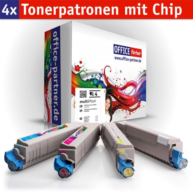 OFFICE-Partner Premium Toner alternativ zu OKI MC860 - 4er Set