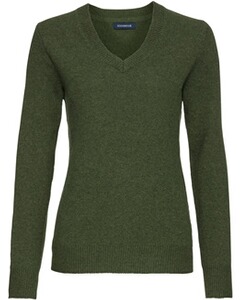 V-Pullover aus Lambswool