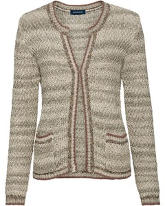 Strickjacke mit Kontrast