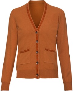 Cardigan mit Samtband