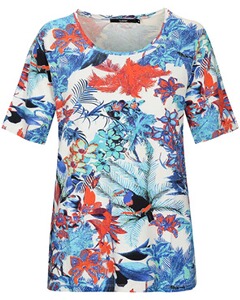 T-Shirt mit Tropical-Print