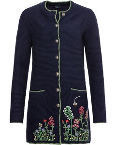 Lange Linksstrickjacke