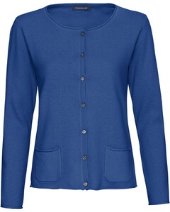 Rundhals-Cardigan aus Cashmere