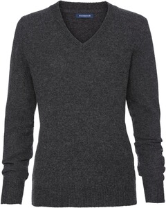 V-Pullover aus Lambswool