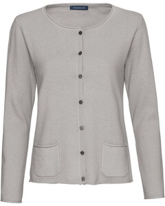 Rundhals-Cardigan aus Cashmere