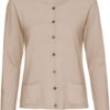 Rundhals-Cardigan aus Cashmere