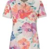 Piqué-Poloshirt mit Blumenprint 1 Piqué-Poloshirt mit Blumenprint